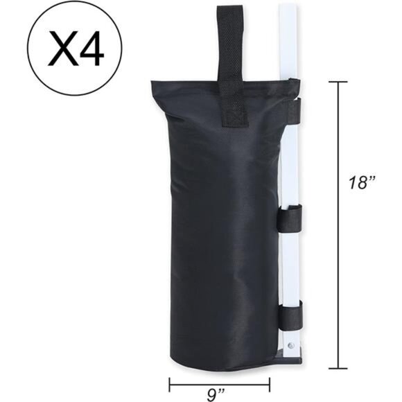 Weights Set of 4-120LBS Sand Bags for Pop up Tent, Weight Bags - Picture 2 of 14